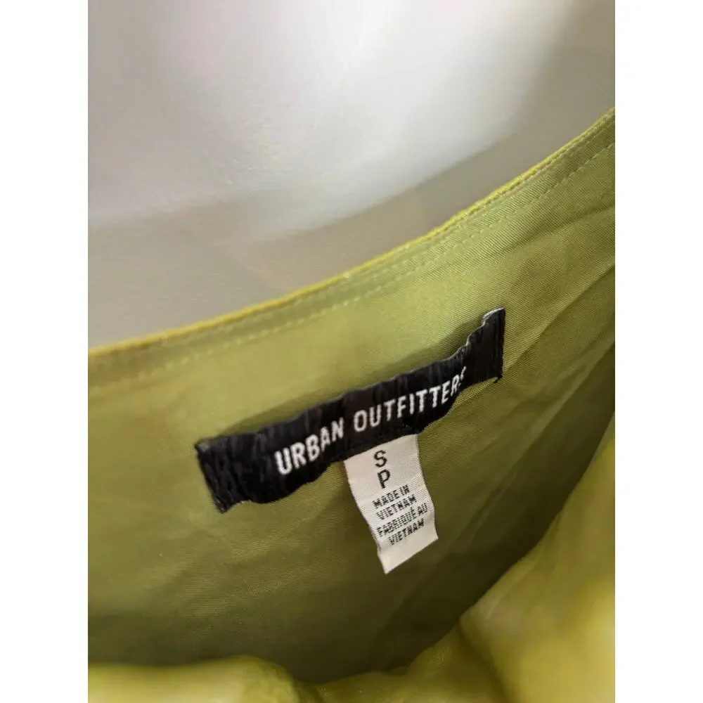 Urban Outfitters Shiny Satin Asymmetrical Mallory Mini Dress Size Small - Picture 4 of 9